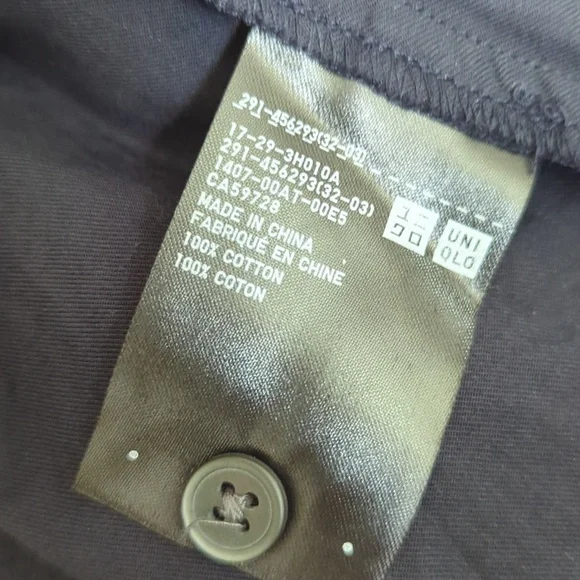 Ines De La Fressange X  Uniqlo Black twill Cotton Collarless Pintuck Dress - Picture 6 of 8